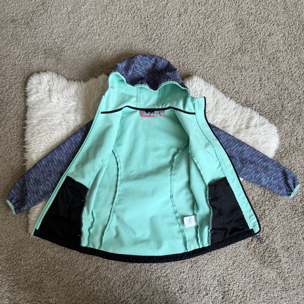 Colorful Softshell Hooded Jacket - Picture 5 of 9